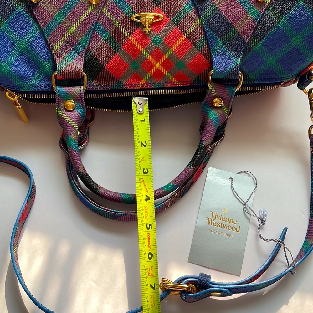 Vivienne Westwood VINTAGE BOSTON BAG ❤️ AW 15/16 MAC-CHARLES DERBI TARTAN - Picture 13 of 16